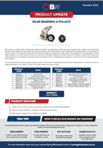 Idler Bearings and Pulleys